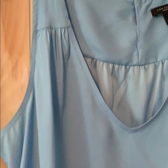 Ann Taylor light blue top - Picture 2 of 4